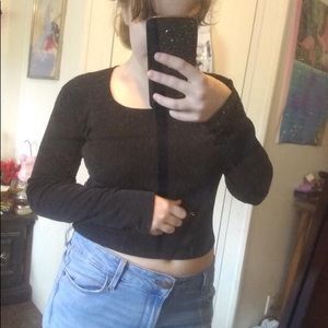 Black crop top
